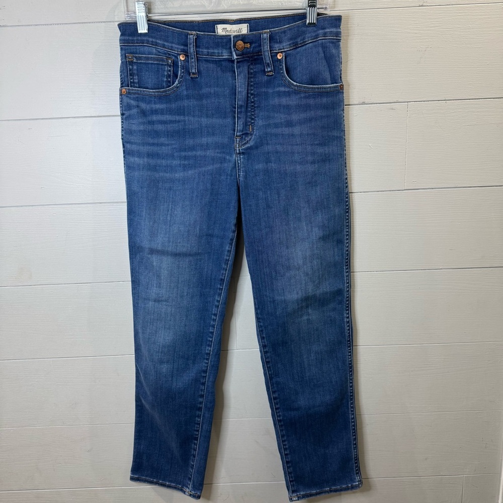 Madewell Women’s Stovepipe Indigo Straight-Leg Jeans Size 28